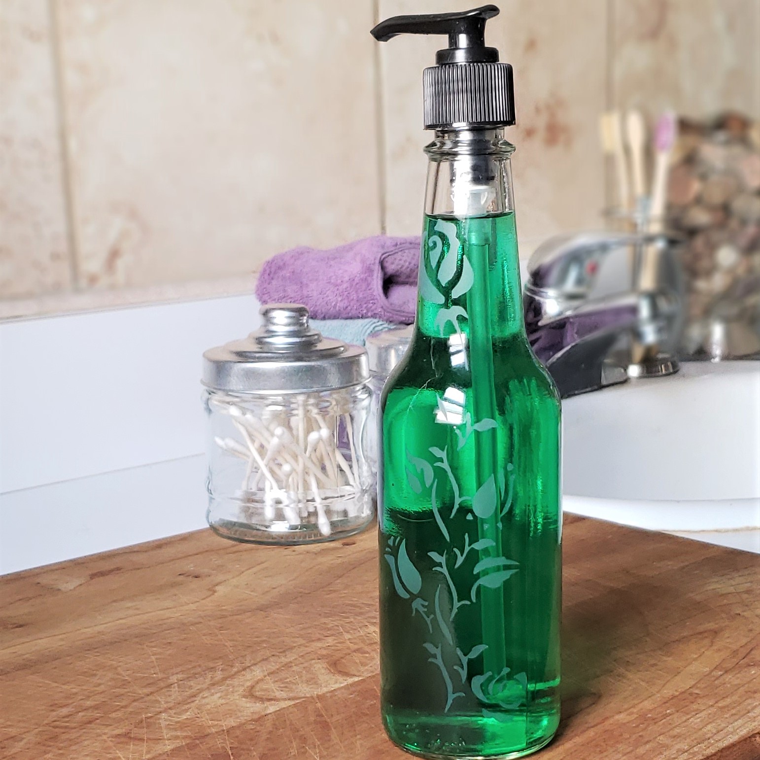 Rosebud Soap Dispenser